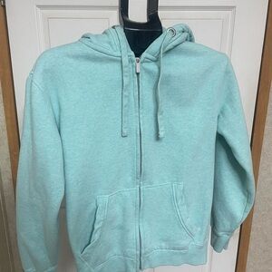 FatFace Women’s Full Zip Hoodie – Size XS – Mint Green
